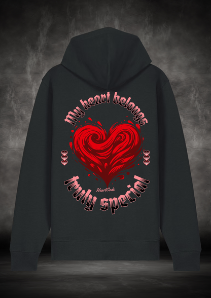 Zip Hoodie - My heart belongs truly special