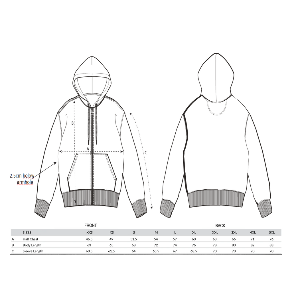 Zip Hoodie - Taken Not Looking
